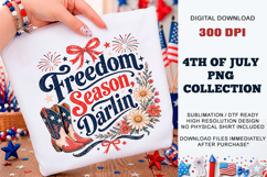 Freedom Season Darlin PNG | Sublimation DTF Product Image 1