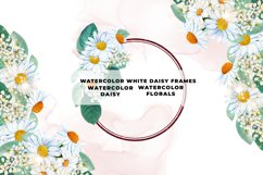 Watercolor Daisy Red Glitter Frames Product Image 1