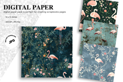 Safari Flamingo Background Wallpaper Animal Studio Backdrop Product Image 1
