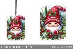 Cute Gnome Car Air Freshener. Christmas Car Air Freshener Product Image 1