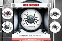 Car Coaster Spider and Web Twists Product Image 1