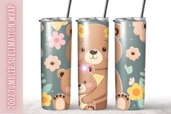 Bear Family 20Oz Tumbler Sublimation Product Image 1