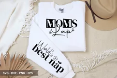 Moms Lap SVG - Mother's Day Sleeve T shirt Design Product Image 1