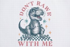 Sarcastic Animal Dont rawr with me Black png Product Image 2