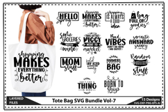 Tote Bag SVG Bundle, Shopping Bag Svg, Mom Bag Svg Product Image 1