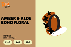 Amber &amp; Aloe Boho Floral Monogram Product Image 1