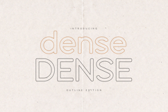 Dense Rounded Outline Sans Serif Font Product Image 1
