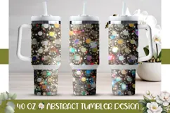 Sparkle Tumbler Template, Sequin 40 Oz Tumbler Wrap Product Image 1