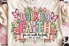 Grace Bloom in Grace Shirt Design, Christian Floral Butterfl Product Image 1