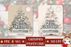 Boho Christmas Tree Money Cards, Christmas Money Card Product Image 1