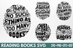 Reading Books SVG Product Image 1