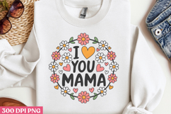 Floral Mama Mom Sublimation PNG Product Image 2