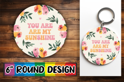 Radiant Circle Ornaments PNG, Flower Quote Product Image 1