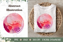 Pink Illustration, Abstract PNG, Abstract Illustration Product Image 1