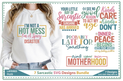 Sarcastic Svg Designs Bundle, Funny Sarcastic Svgs Designs Product Image 1