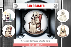 Car Coaster Victorian Dollhouse Ghosts Product Image 1