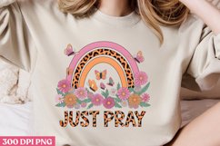 Just Pray PNG, Christian Sublimation PNG Product Image 2