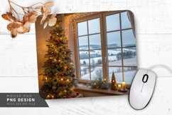 Holiday Cheer by the Window Mouse Pad Design Product Image 1