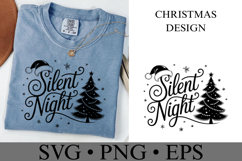 Silent Night Svg | Christmas svg | Shirt Svg Product Image 1