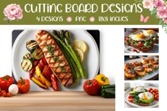 Breakfast Cutting Board, Food Cutting Board, Eggs PNG Product Image 1