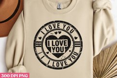 I Love You PNG, Valentines Day Stamps Clipart PNG Product Image 2