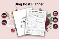 Blog Post Planner and Journal KDP Product Image 1