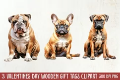 Valentine Pet Dogs Clipart, Valentine Pets Clipart Product Image 1