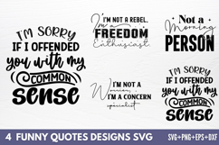 Funny Quotes Designs SVG Product Image 1