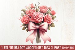 Sweet Valentine Clipart, Watercolor Valentines Day Product Image 1