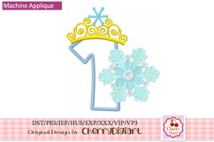 Frozen snowflake Numbers machine embroidery bundle 21101 Product Image 2