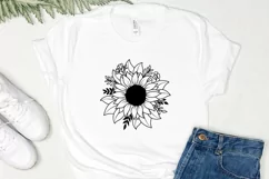Sunflower Svg, Flower Svg, Half Sunflower Svg Product Image 3