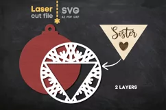 Family Christmas Tree Toy SVG laser cut file for Glowforge Product Image 2