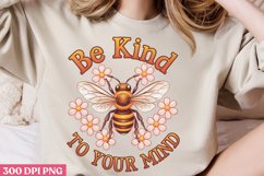 Be kind to your mind PNG, Retro Positive Sublimation PNG Product Image 2