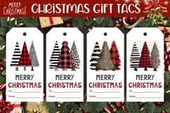 Rustic Christmas Tree Gift Tags, Christmas Tags Printable Product Image 1