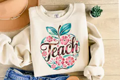 Teach Apple svg Design | Svg Cut Files | Shirt Svg Product Image 1