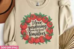 I love gardening from my head PNG, Gardening Sublimation PNG Product Image 2