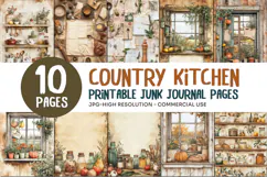 Country Kitchen Junk Journal Pages Product Image 1