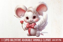 Adorable Animals Cupid Valentine Clipart sublimation Product Image 1