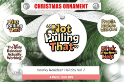 Snarky Reindeer Holiday Ornament Product Image 1