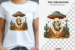 UFO opossum png design for T-shirts Product Image 1