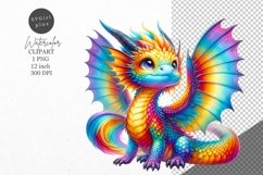 Dragon clipart, Fantasy clipart, Dragon sublimation Product Image 1