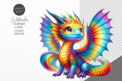 Dragon clipart, Fantasy clipart, Dragon sublimation Product Image 1