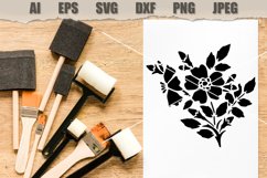 Stencil Flower SVG Product Image 2