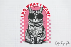 Vintage Funny Cat Quotes Sublimation, Vintage PNG Product Image 1