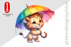 Cute Lion Clipart - PNG File Product Image 2
