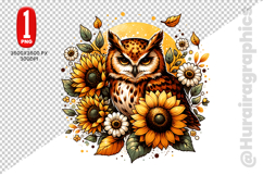 Cute Owl Clipart - PNG File Product Image 2