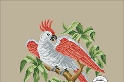 Vintage Cross Stitch White parrot 2 Product Image 9