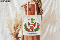My 1st Christmas PNG, Christmas T-Shirt Product Image 3