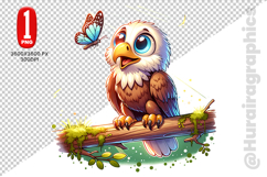 Cute Eagle Clipart - PNG File Product Image 2