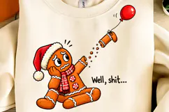 Trending Christmas PNG, Well Shit Funny Christmas PNG Product Image 2